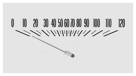 Image of a vintage speedometer